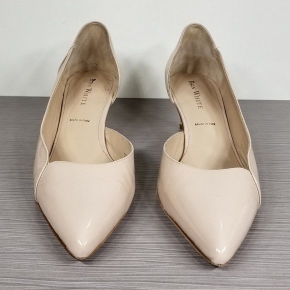 Ron White Merile Half d'Orsay Pump, Nude Patent leather, Womens Size 10.5 - Picture 2 of 10